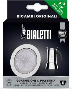 Kawiarka Bialetti Bialetti - Uszczelka + sitko do kawiarek stalowych Bialetti 6tz 1