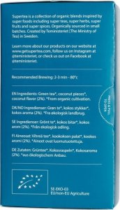 Teministeriet - Supertea Green Tea Coconut - Herbata 20 Torebek 3