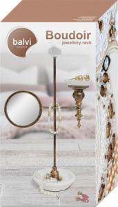 Balvi uchwyt na biżuterię Boudoir 37,5 x 23,5 cm stal biały/złoty 4