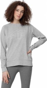 4f Bluza damska H4L22-BLD350 Chłodny jasny szary melanż r. M 4