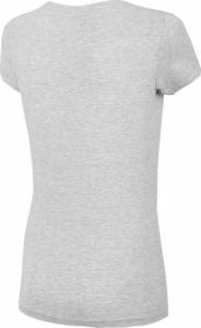 4f Koszulka damska H4L22-TSD353 Chłodny jasny szary melanż r. L 2