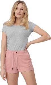 4f Koszulka damska H4L22-TSD353 Chłodny jasny szary melanż r. L 3