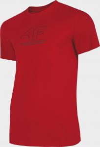 4f Koszulka męska H4L22-TSM016 Ciemna czerwień r. M 1