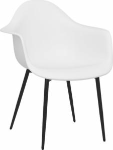 vidaXL Krzesła stołowe, 2 sztuki, białe, PP 3