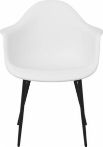 vidaXL Krzesła stołowe, 2 sztuki, białe, PP 4