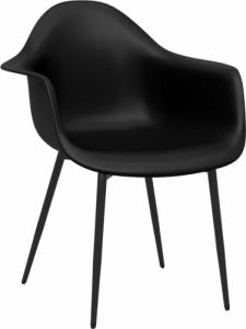 vidaXL Krzesła stołowe, 2 sztuki, czarne, PP 3