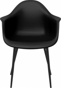 vidaXL Krzesła stołowe, 2 sztuki, czarne, PP 4