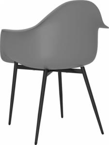 vidaXL Krzesła stołowe, 4 sztuki, szare, PP 6