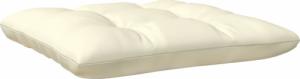 vidaXL 2-osobowa sofa ogrodowa z kremowymi poduszkami, drewno sosnowe 5