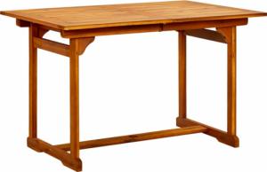 vidaXL Ogrodowy stół jadalniany, (120-170)x80x75 cm, drewno akacjowe 4