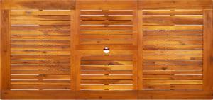 vidaXL Ogrodowy stół jadalniany, (120-170)x80x75 cm, drewno akacjowe 7