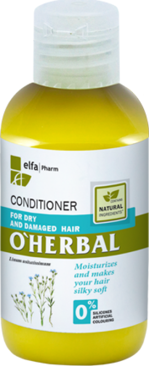 Elfa Pharm O'Herbal Odżywka do włosów suchych i zniszczonych z ekstraktemz lnu 75 ml 1