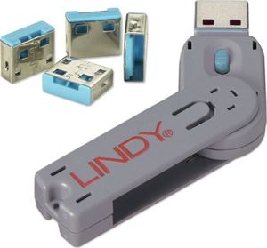 Lindy Zestaw 4 blokerów USB z kluczem (40452) 1