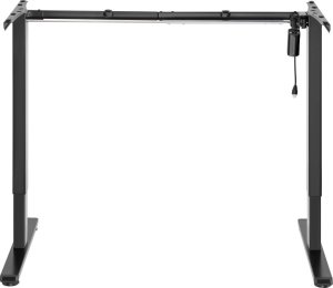 Mozos Mozos EDF-ECO-BK - stelaż do biurka czarny z elektryczną regulacją wysokości + Lampa podłogowa narożna LC-RGB LED biała 26