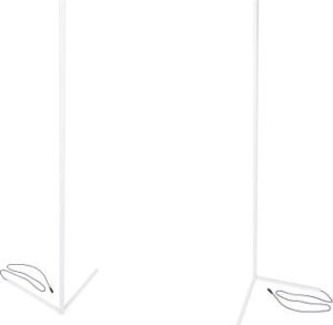 Mozos Mozos EDF-ECO-BK - stelaż do biurka czarny z elektryczną regulacją wysokości + Lampa podłogowa narożna LC-RGB LED biała 35