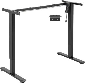 Mozos Mozos EDF-ECO-BK - stelaż do biurka czarny z elektryczną regulacją wysokości + Lampa podłogowa narożna LC-RGB LED czarna 15