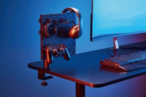 Mozos Mozos Stelaż do biurka czarny z elektryczną regulacją wysokości EDF-PRO-BK + OA1 TABLICA PERFOROWANA 25