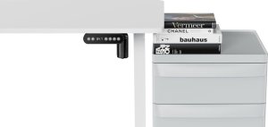 Biurko Mozos Biurko Mozos ED PRO WH Białe 120 cmx60 cm + OA1 TABLICA PERFOROWANA 22