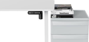 Biurko Mozos Biurko Mozos ED PRO WH Białe 120 cmx60 cm + OA1 TABLICA PERFOROWANA 6