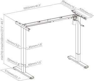 Mozos Mozos EDF ECO WH + PODŚWIETLANA PODKŁADKA 80x30CM 6
