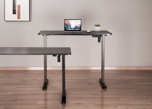 Mozos Mozos Stelaż do biurka czarny z elektryczną regulacją wysokości EDF-PRO-BK + PODŚWIETLANA PODKŁADKA 80x30CM 11