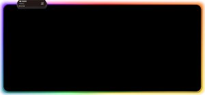 Mozos Mozos Stelaż do biurka czarny z elektryczną regulacją wysokości EDF-PRO-BK + PODŚWIETLANA PODKŁADKA 80x30CM 13