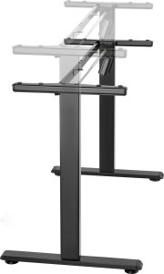 Mozos Mozos Stelaż do biurka czarny z elektryczną regulacją wysokości EDF-PRO-BK + PODŚWIETLANA PODKŁADKA 80x30CM 25