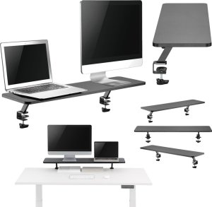 Mozos Mozos Clamp Dual Riser - czarna + Podkładka Gaming-MP 17