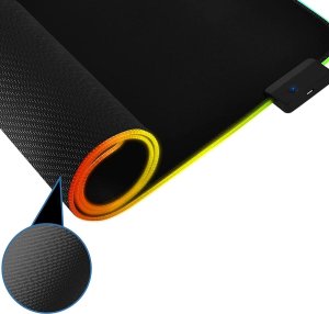 Mozos Mozos Stelaż do biurka czarny z elektryczną regulacją wysokości EDF-PRO-BK + Podkładka Gaming-MP 32