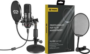 Mikrofon Mozos Mikrofon Mozos USB MKIT-900PRO Gamer + Popfiltr mikrofonowy PS-PRO 1