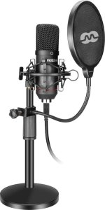 Mikrofon Mozos Mikrofon Mozos USB MKIT-900PRO Gamer + Ramię statyw mikrofonowy czarny 80 cm SB41 3