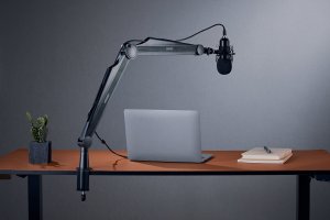 Mikrofon Mozos Mikrofon Mozos USB MKIT-900PRO Gamer + Ramię statyw mikrofonowy czarny 80 cm SB41 10