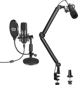 Mikrofon Mozos Mikrofon Mozos USB MKIT-900PRO Gamer + SB39 - Statyw Biurkowy Na Mikrofon 1