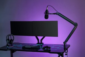 Mikrofon Mozos Mikrofon Mozos USB MKIT-900PRO Gamer + SB39 - Statyw Biurkowy Na Mikrofon 11