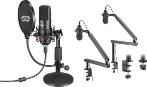 Mikrofon Mozos Mikrofon Mozos USB MKIT-900PRO Gamer + SB40 ramię statyw mikrofonowy 1
