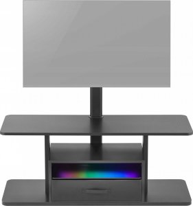 Mozos Mozos Stolik RTV czarny CTS2 + ORGANIZER NA PILOTY 2