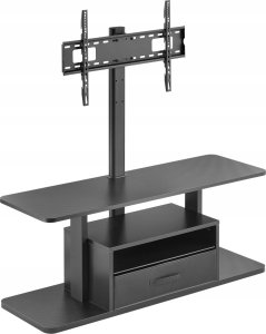 Mozos Mozos Stolik RTV czarny CTS2 + ORGANIZER NA PILOTY 6