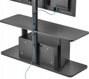 Mozos Mozos Stolik RTV czarny CTS2 + Głośniki komputerowe GS-BAR BT 9