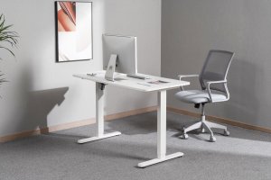 Biurko Mozos Biurko Mozos ED PRO WH Białe 120 cmx60 cm + Głośniki komputerowe GS-BAR BT 9