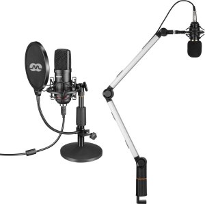 Mikrofon Mozos Mikrofon Mozos USB MKIT-900PRO Gamer + Statyw biurkowy SB38 1