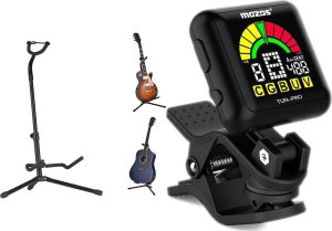 Mozos Mozos Mozos GSONE stojak na gitarę + Tuner pro stroik do instrumentów strunowych 1