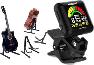 Mozos Mozos Stojak na gitarę (GSTAND) + Tuner pro stroik do instrumentów strunowych 1