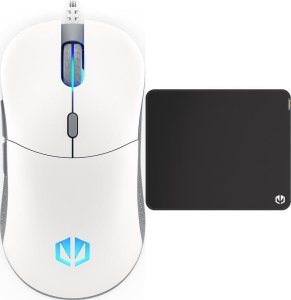 Mysz Endorfy Mysz Endorfy GEM Plus Onyx White  (EY6A011) + Podkładka Cordura Speed M 1