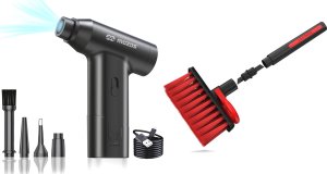 Mozos Mozos XB1 Przenośna dmuchawa do elektroniki kurzu + Uniwersalna szczotka 4w1 (HAGG1201) 13