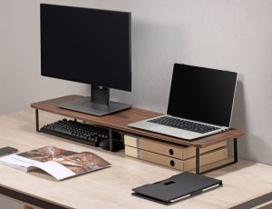 Mozos Mozos DUAL RISER P podstawka półka pod dwa monitory + Podkładka PM-GAME 3