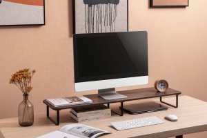 Mozos Mozos DUAL RISER P podstawka półka pod dwa monitory + Podkładka PM-GAME 4