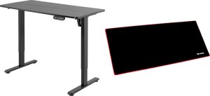 Biurko Mozos Biurko Mozos ED-PRO Czarne 120 cmx60 cm + Podkładka PM-GAME 1