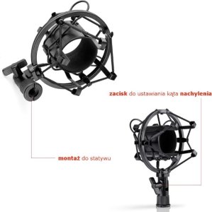 Mozos Mozos Kosz antywibracyjny Shock SHM1 + Popfiltr mikrofonowy PS-PRO 2