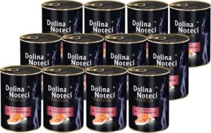 Dolina Noteci Premium Kot Bogata w łososia puszka 12x400g 1