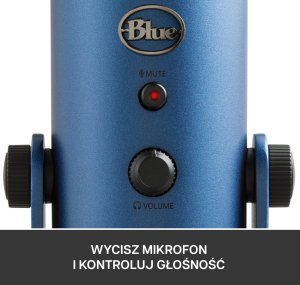 Mikrofon Blue Yeti USB Midnight Blue (988-000232) + Lampa Litra Glow 10